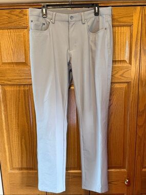 Greg Norman Collection Light Gray Pants - Straight Leg- 34/32